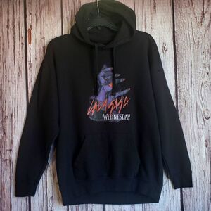 Lady Gaga Medium Hoodie Wednesday Graphic Kangaroo Pocket Zuni Sportswear